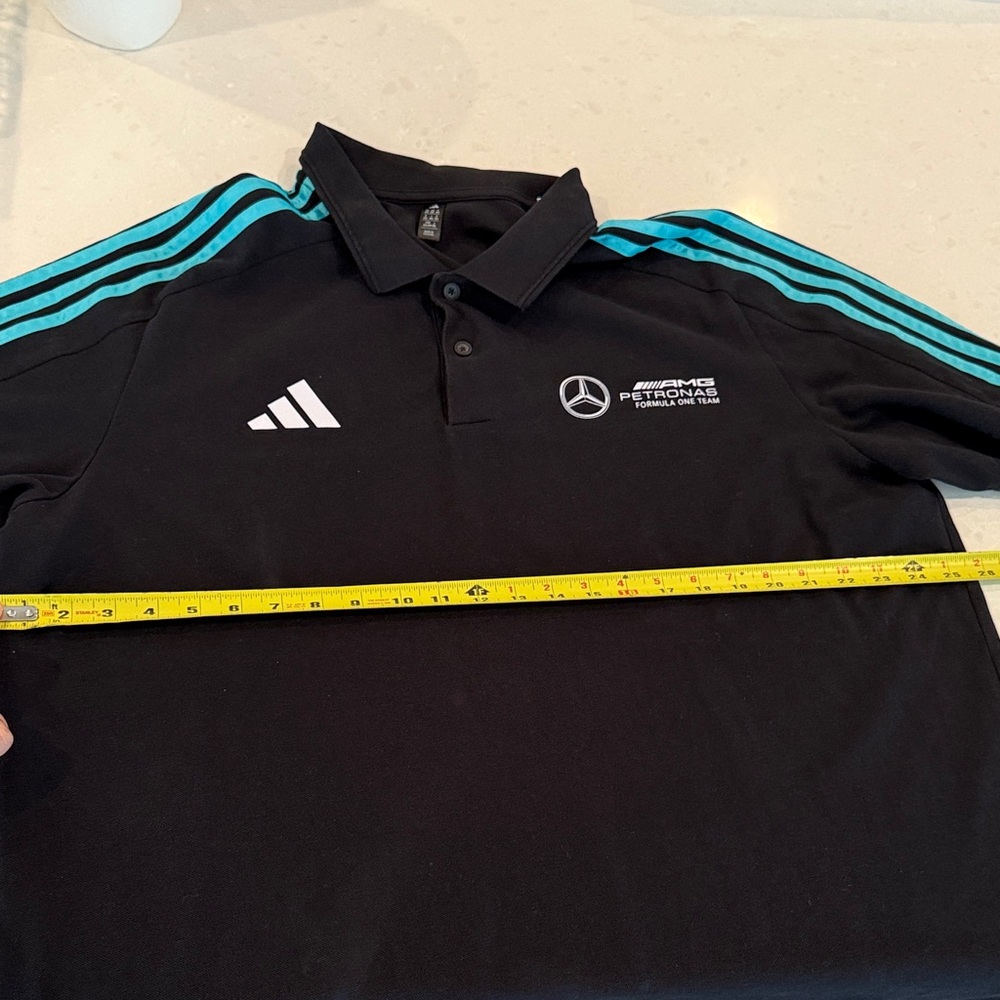 Mercedes AMG Petronas men’s 2xl Black adidas Polo Shirt. Never worn - Picture 12 of 12